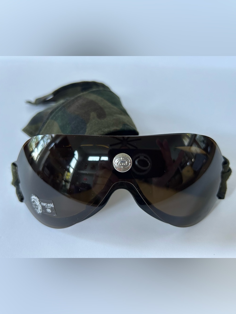 Marc Ecko Black Shield Camo Bandana Sunglasses